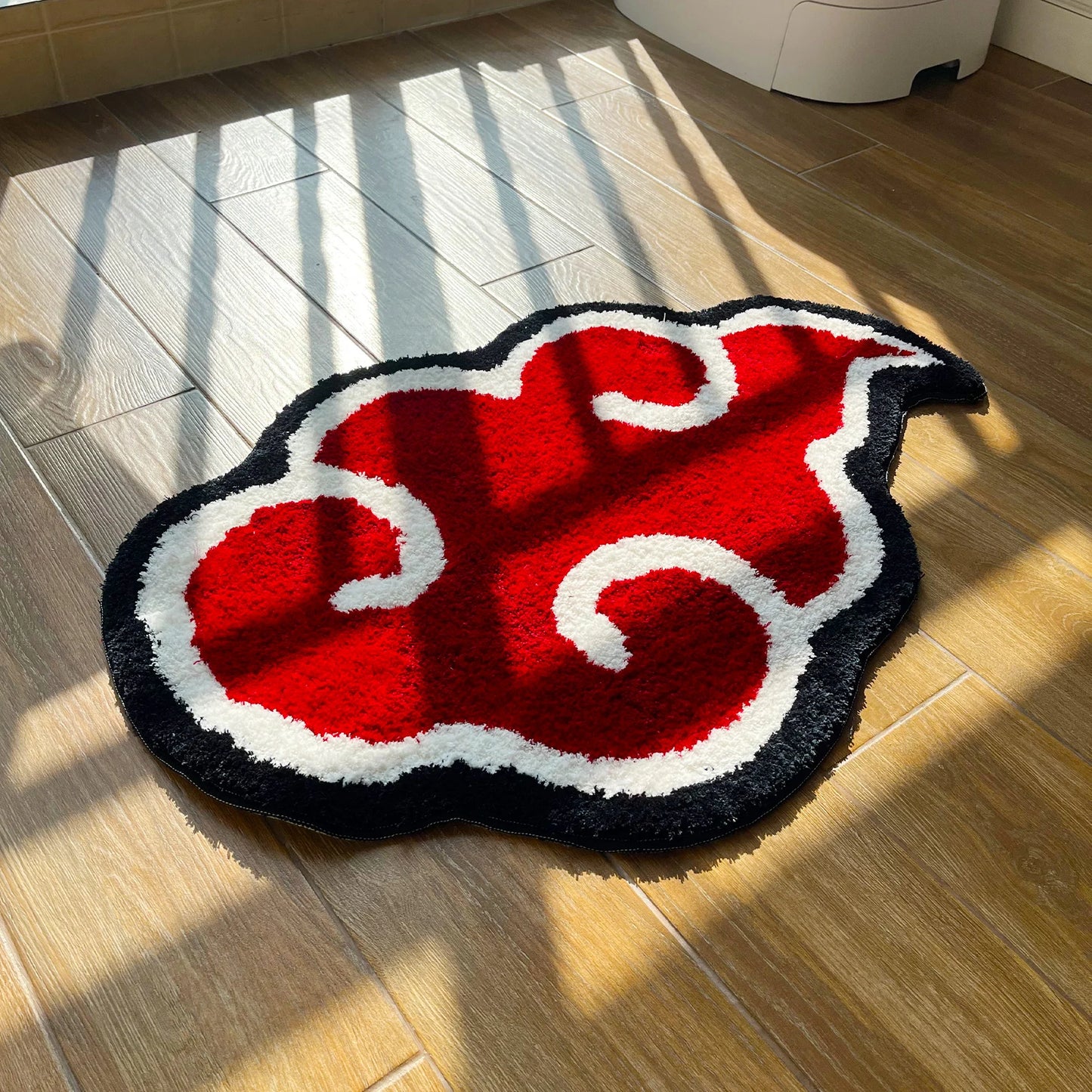 Red Anime Cloud Rug